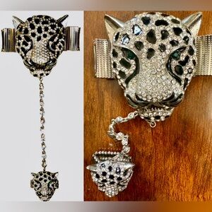 ANK JEWELLERY “JAGUR HAND JEWELLERY” CONNECTED CUFF BRACELET/RING-WEARABLE ART